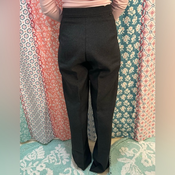 Vintage Levi Juniors Charcoal linen Pants sz 3 - Picture 2 of 9